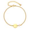 Personalized Zircon Initial Charms Bracelet with Birthstone, Free Custom Engrave Name Bracelet, Birthday Jewelry For Women