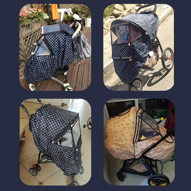 Kinderwagen Wetterschutz Regenschutz Atmungsaktive Kinderwagenabdeckung Kinderwagen Zubehör Schutzschild mit Reißverschluss