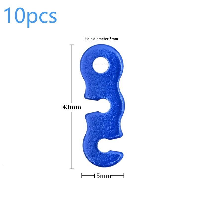 10Pcs Adjustable Tent Rope Buckle Aluminum Wind Cord Buckle Sturdy Rope Buckle For Outdoor Camping Tents Accessories