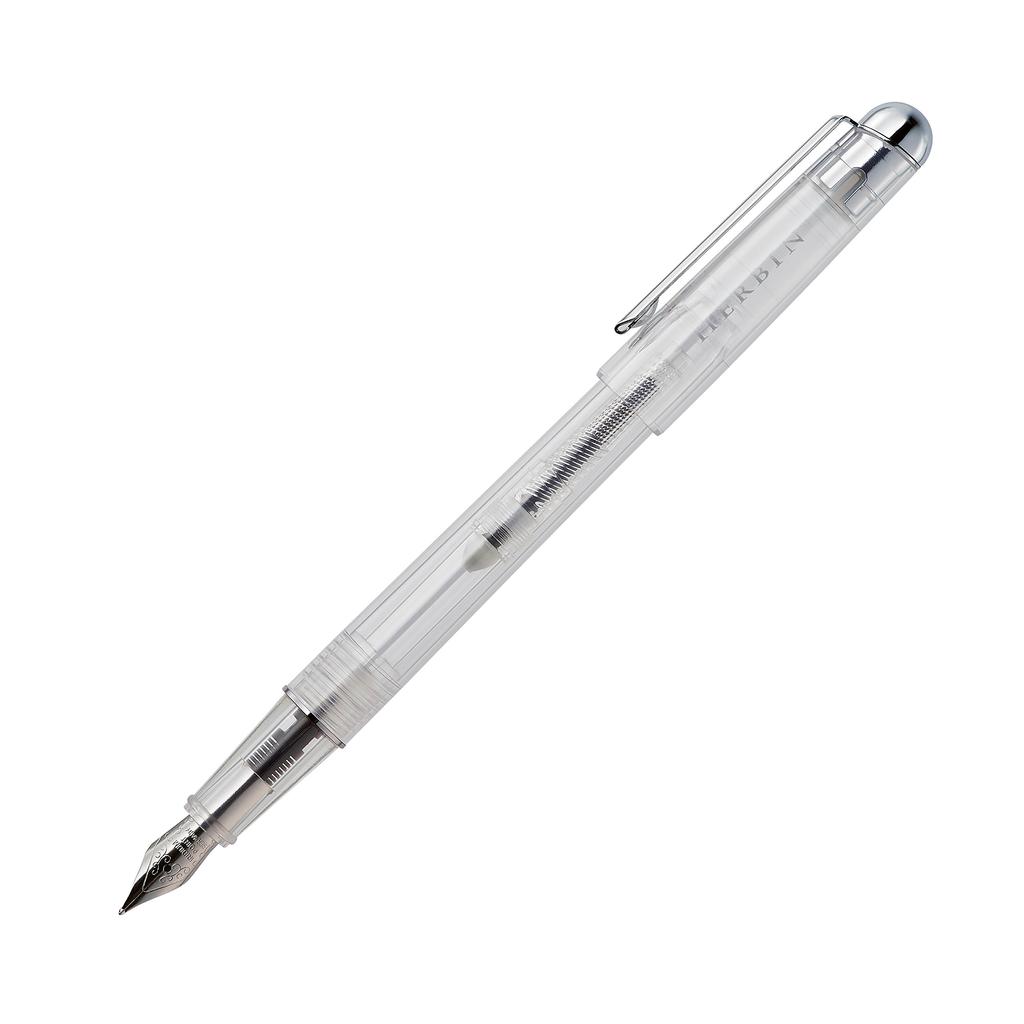 Herbin Converter Pen, Skeleton, 0.5mm Fine Tip—Skeleton body lets you see ink color and remaining ink at a glance. HERBIN hb-pen07