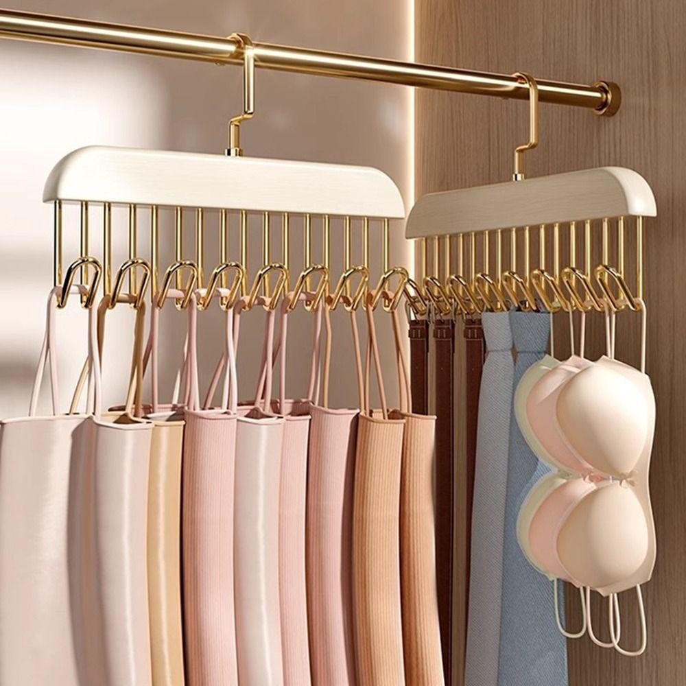 Kulatá tyč Dámský úložný věšák na podprsenky Otočný o 360 stupňů Věšáky na spodní prádlo Šatník
