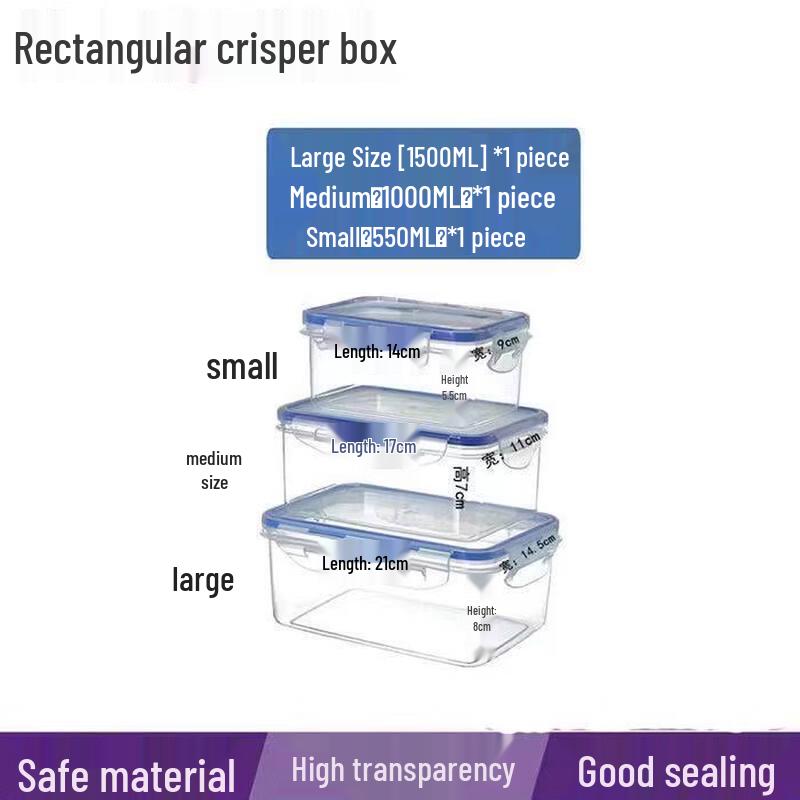 ZISIZ Plastic Food Storage Container