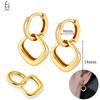 925 Silver Needle Vintage Gold Earrings Luxury Long Chain Tassel Crystal Hoop Earrings for Women Party Trend Jewelry