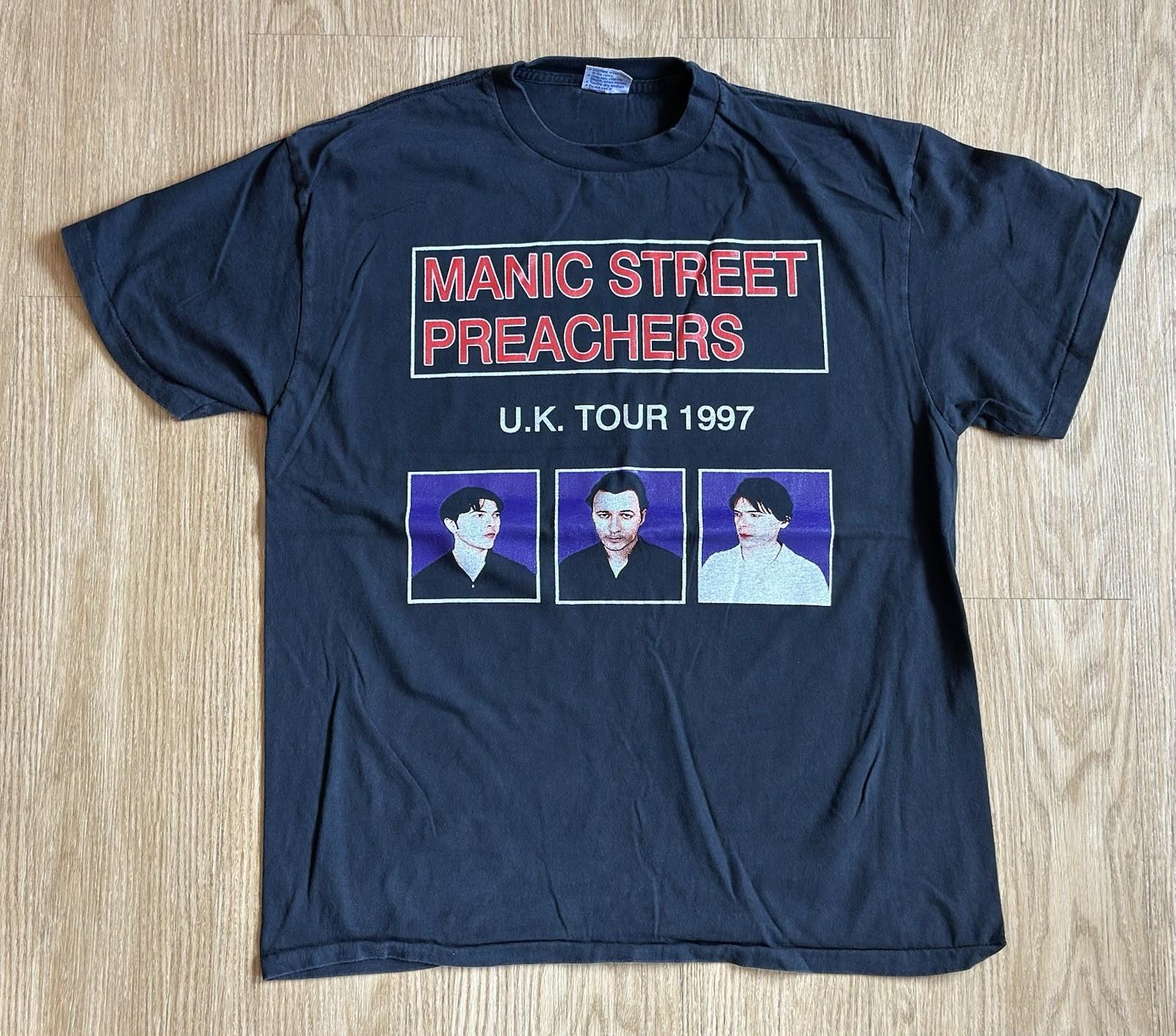 MANIC STREET PREACHERS vintage 1997 U.K. TOUR t shirt XL Unisex T-Shirt S