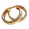 Les Trésors De Lily [R8098] - Gold 'Cléopatra' Hoop Earrings Ø 40 Mm 10 Mm