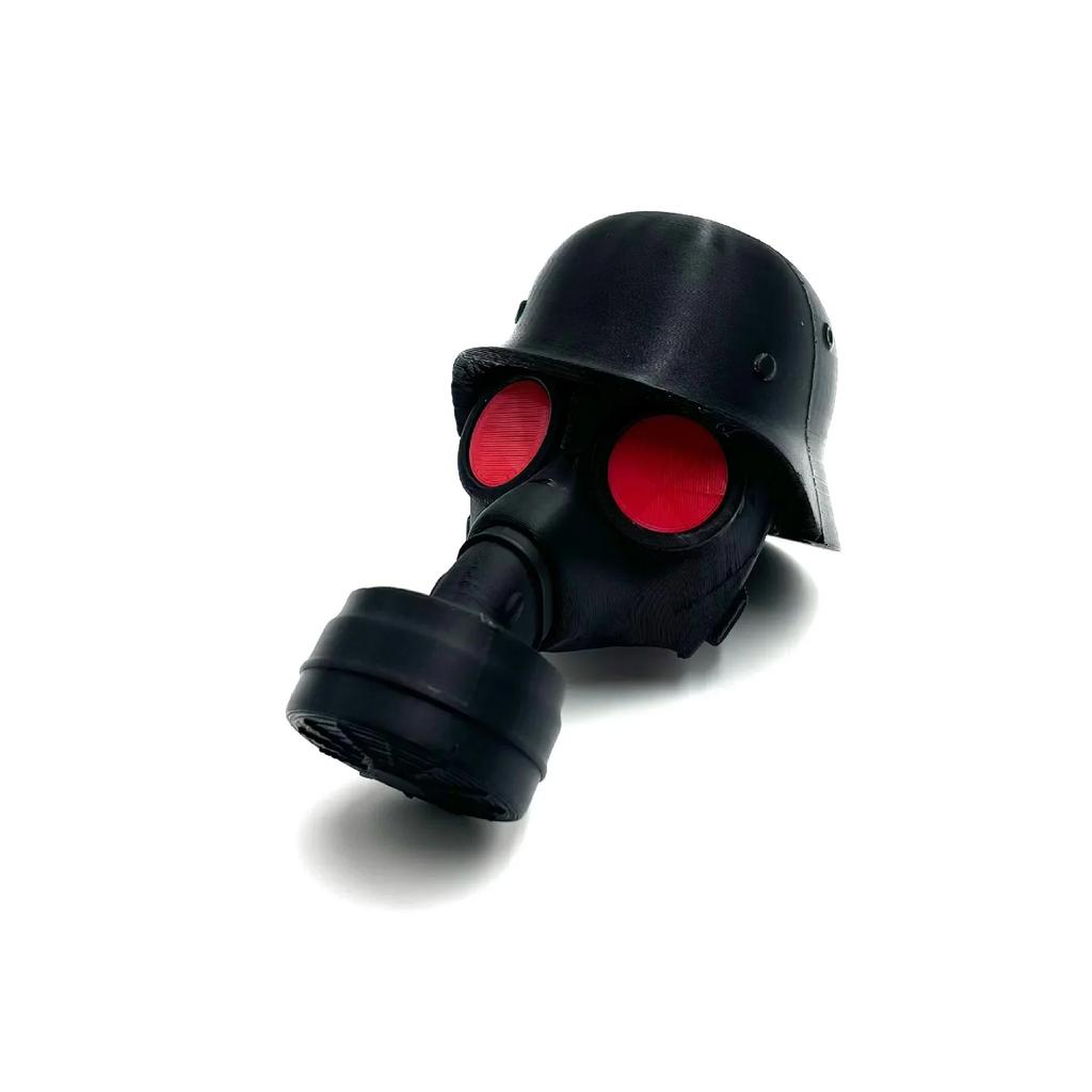 Funny Trailer Hitch Cover - Creative Helmet & Gas Mask Design, Universal Dust Cap For Coupling Protection