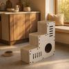 Cardboard Cat House Multi-Level Condo Replaceable for Cats