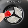 Car Interior Rhinestone Ornament Accessories,Mercedes Car Accessories,Mercedes Accessories,Shiny Car Steering Wheel Diamond Sticker,Compatible with