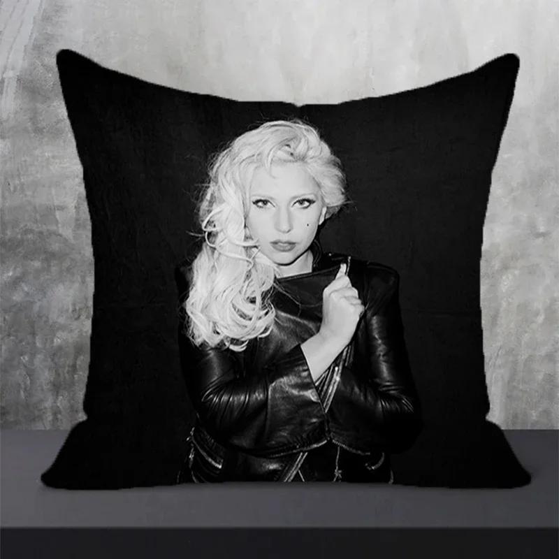 Room Decor Lady Gaga Pillowcase Pillow Cover Furniture Decorative Sofa Cushions Pillows Covers Cushion Luxury Cases Pillowcases