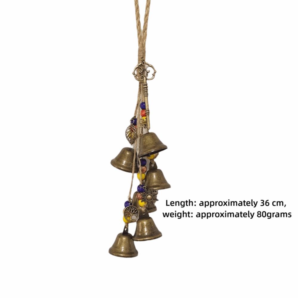 Vintage Metal Bell Pendant Bronze Bell Pendant Door Hanger Wind Chime Bell  Window Hanging