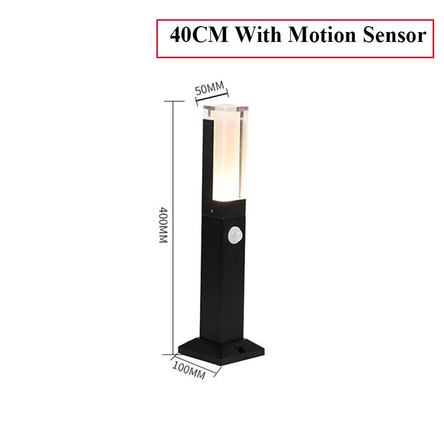 

Акриловый светодиодный светильник с датчиком движения PIR, уличный светильник для сада, водонепроницаемый светильник IP65 для сада и улицы White 6000K