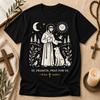 St. Francis T-Shirt – Catholic Line Art Tee, Animal Lover Faith Shirt