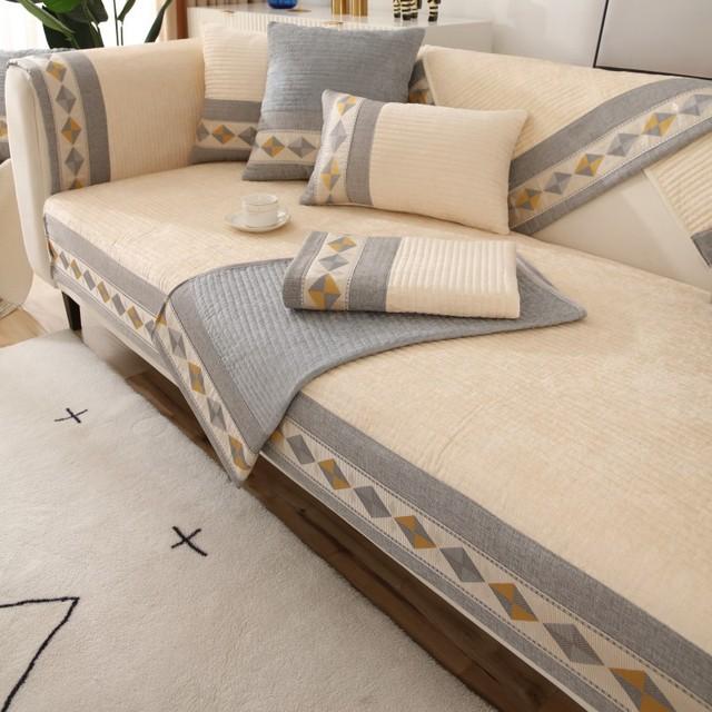 

Утолщенный хлопковый чехол для дивана, четырехсезонный универсальный нескользящий диван, полотенце, подушка для дивана, полотенце для гостиной, современный декор 1pc 45x45 pillowcase