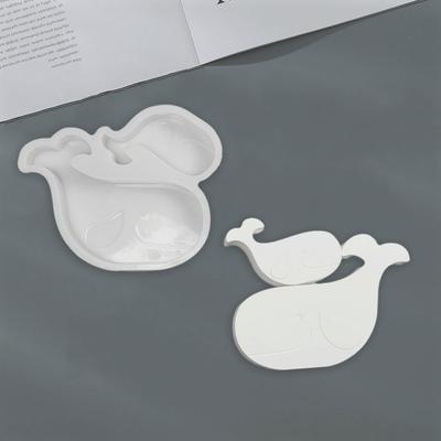 Yousheng Silikonová forma velryba Flexibilní forma na mýdlo velryba 3D forma na odlitky velryb pro výrobu pryskyřice, svíček, DIY cementových, sádrových výrobků