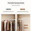 Seamless Non-Slip Pants Hangers with Double Clips - Clothes Drying and Storage Rack Clips