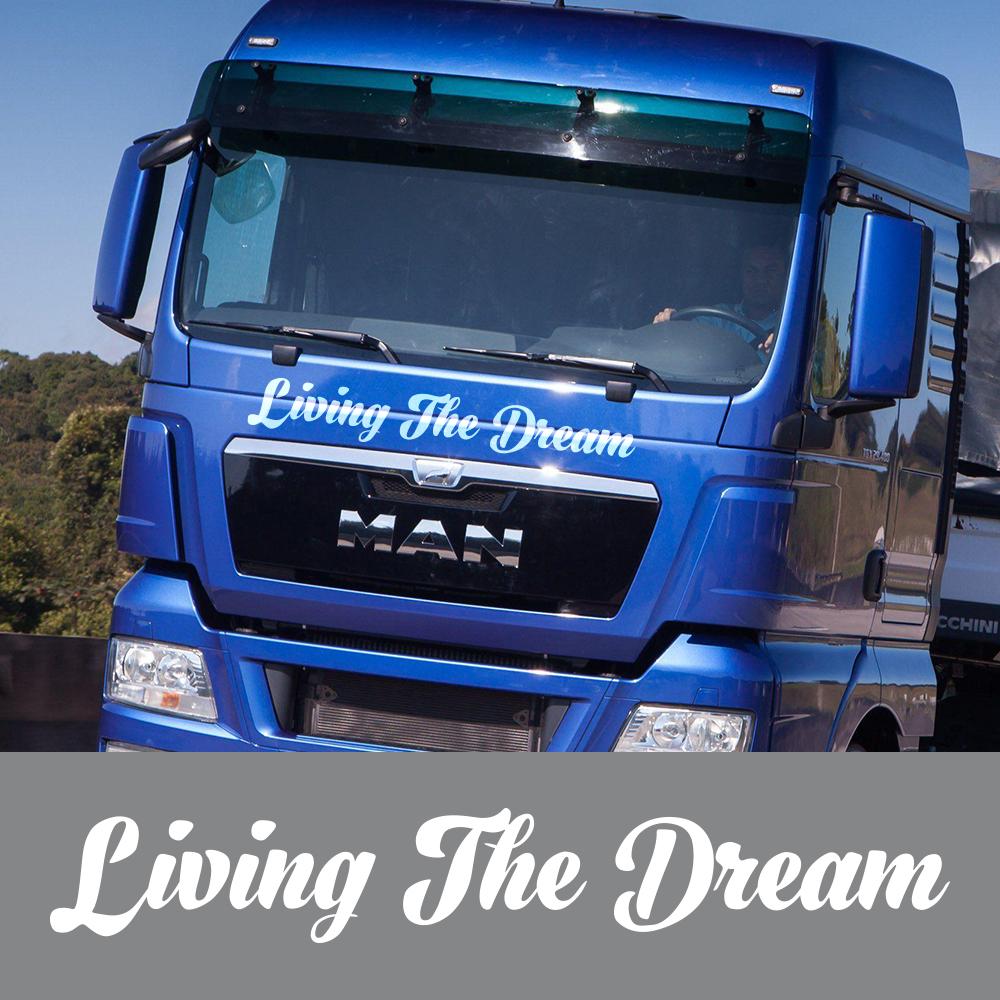 Car Stickers For MAN TGX TG Auto Accessories Living The Dream Styling Vinyl Film Whole Body Decor Decals Multicolor Available