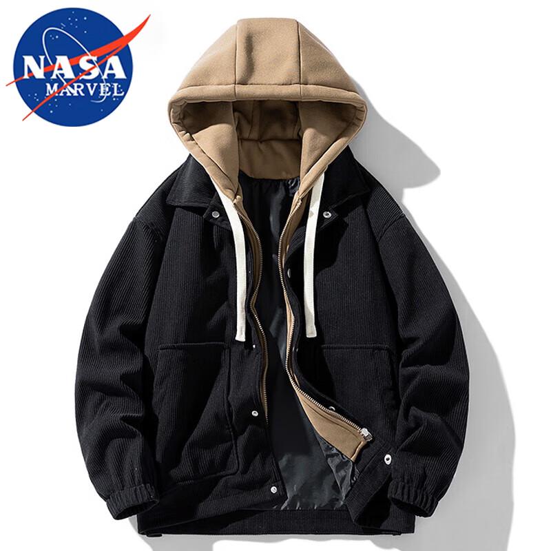 NASA MARVEL Faux Two-Piece Hooded Jacket