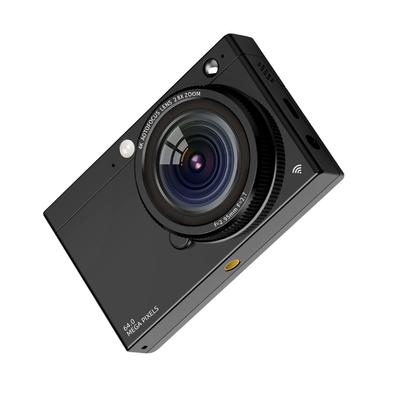 Telecamera digitale portatile 4K CCD WiFi Videocamera digitale 64MP Schermo IPS da 2,83 pollici Manuale/Auto