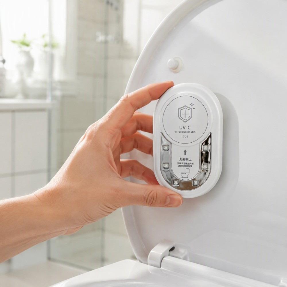White Toilet Disinfection Lamp UV-C Germicidal Lamp Multi Purpose Portable Sanitizer Toilet