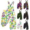 Women's  Overalls  Print Vintage Jumpsuit (Non-Adjustable Straps)