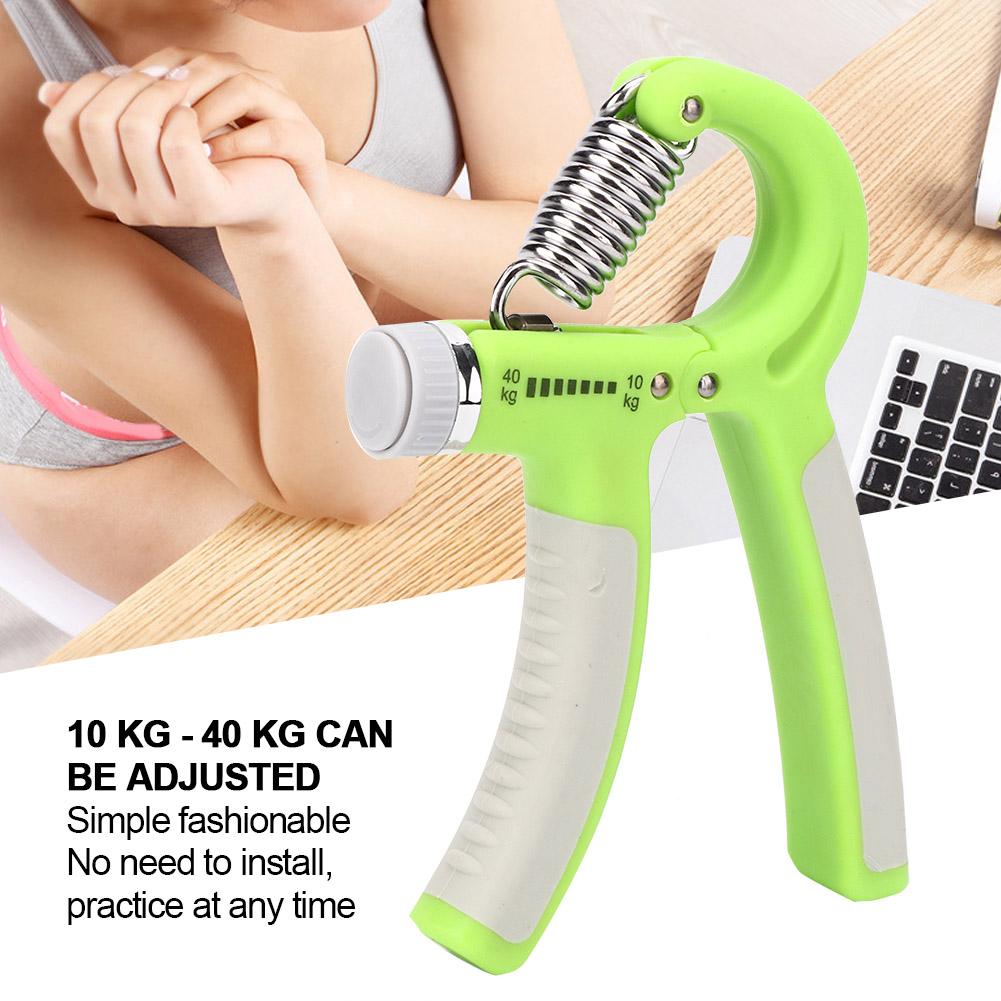 Hand Exerciser Grip 1040Kg Adjustable Finger Wrist Strength Training Exercise ToolGreen