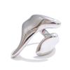 Yhpup New Casting PVD Plated Stainless Steel Metal Geometric Adjustable Creative Ring Women Daily Fashion Jewelry Accessories