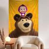 Cartoon MMasha And The BBear Hanging Bohemian Tapestry Bohemian Wall Tapestries Mandala Cheap Hippie Wall Hanging