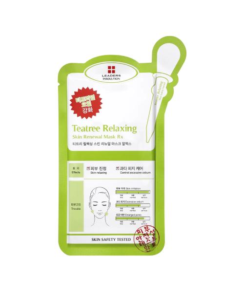 Leaders Cosmetics InSolution Tea Tree Relaxing Skin Renewal Mask RX (10 Sheets)