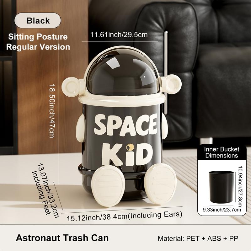 

Alien trash can, no bending design, large capacity trash can, cute cartoon design, can be used as living room ornaments