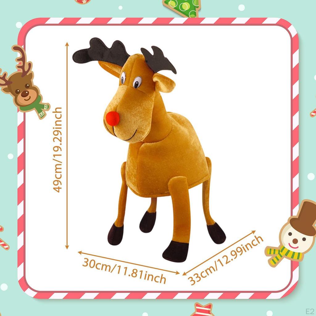 Christmas Reindeer Hat Toy Novelty Deer Headwear for Carnival Festival Dress Up