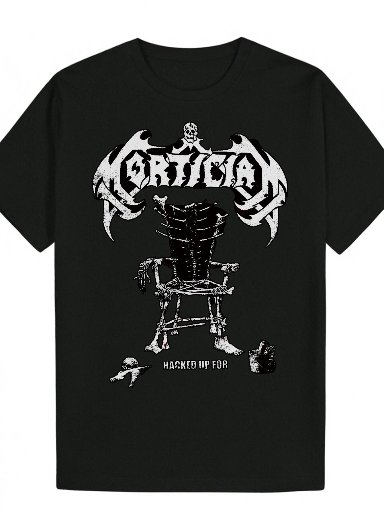 Graphic T-shirt - Skull & Flame Design L