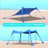 Seaside Beach Canopy, Beach Digging Tent, Sunshade and Sun Protection Tent, Outdoor Park, Fishing and Camping Tent