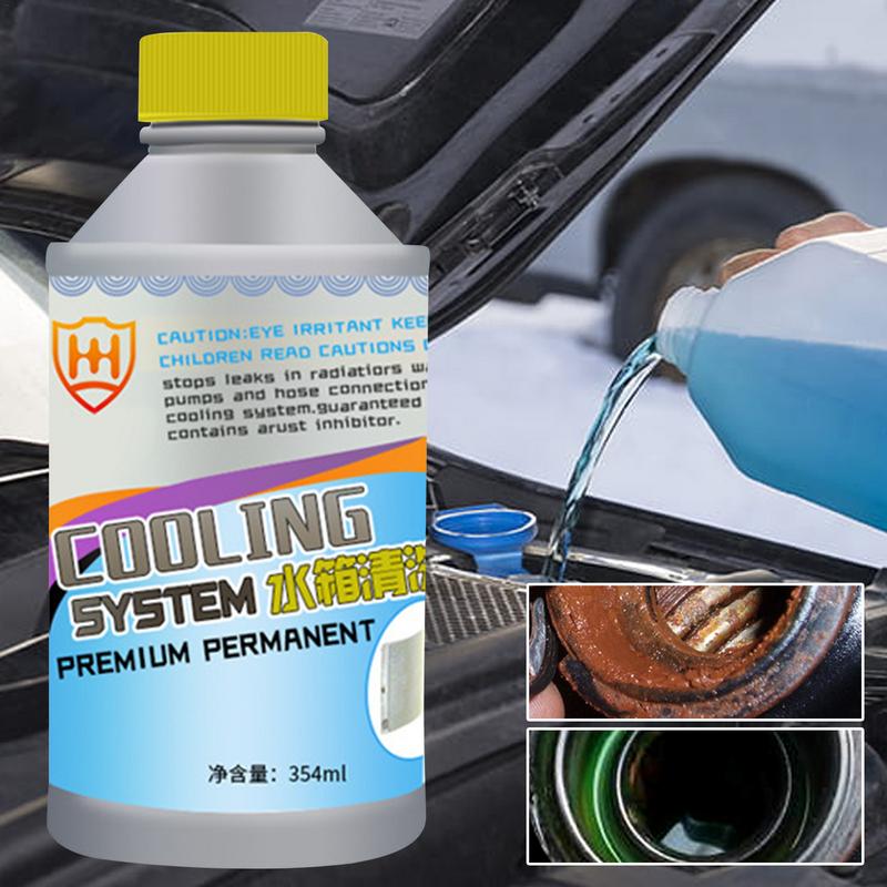 Agente de limpeza de tanque de água para carro, limpador multiuso e poderoso para tanque de água, ferramenta de limpeza portátil de 354 ml, limpeza de tanque de água