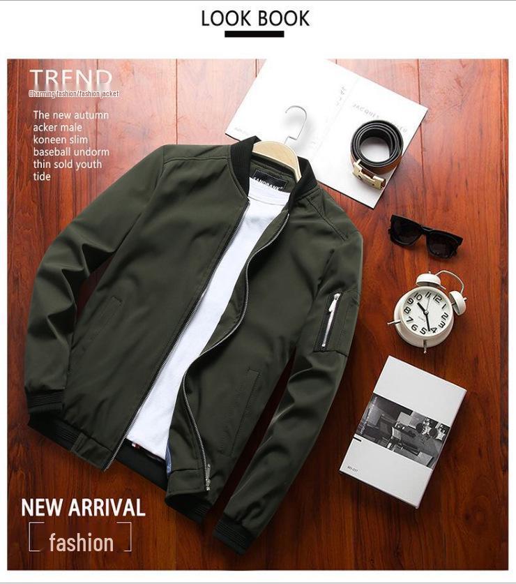 Men's Cross-Border Spring/Autumn Casual Baseball Jacket