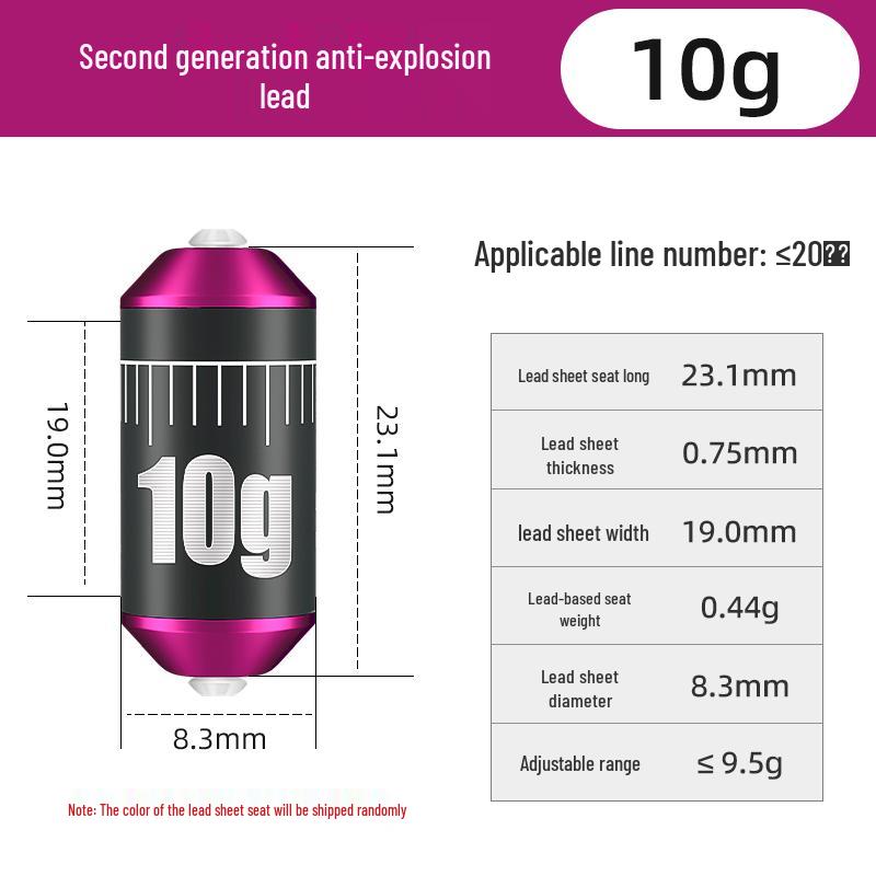 Anti-Explosion Double Core Lead Sinkers for Fishing - Big Fish Competition Gear Accessories