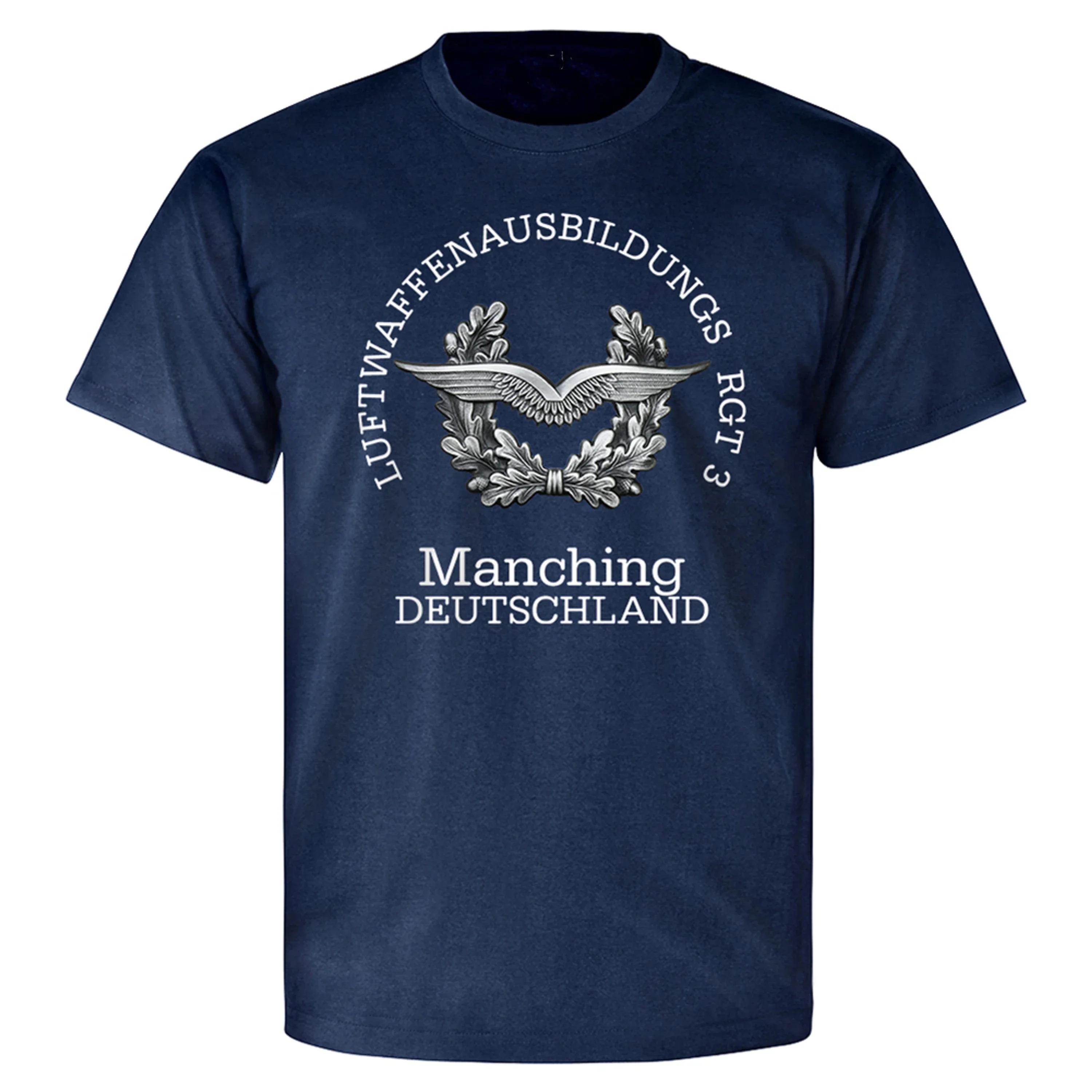 

Luftwaffenausbildungs RGT 3 Манчинг Германия LwAusbRgt Футболка с коротким рукавом 100% Хлопок Повседневная Футболка Свободный Топ Размер S3XL S