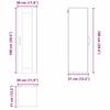 Wall Cabinet PORTO Concrete Grey 30 x 31 x 100 cm Engineered Wood
