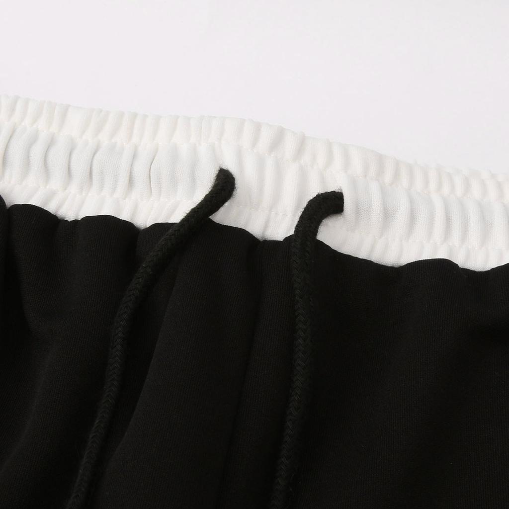 Męskie spodnie do biegania Jogging Rope Sports Color Matching Hip Hop