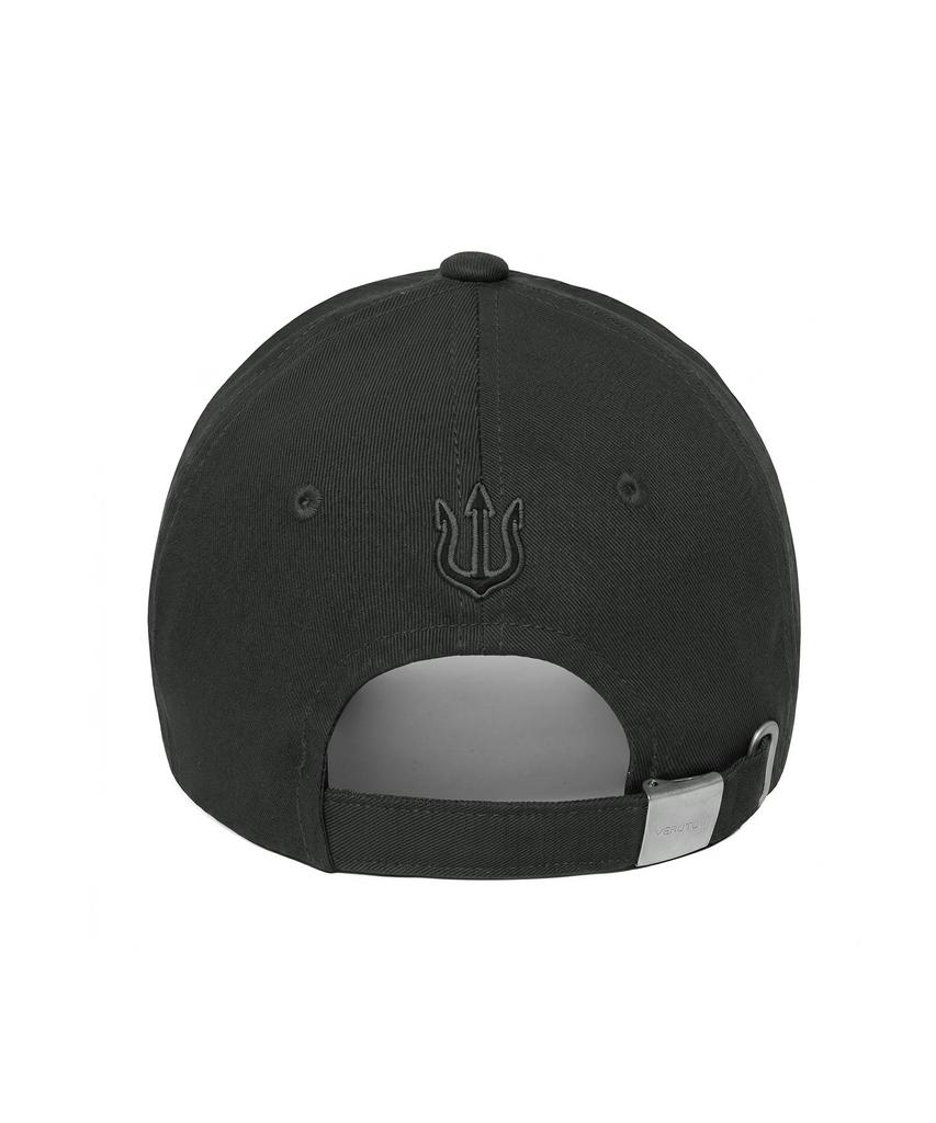 VERUTUM Front Logo Bio-Washed Charcoal Ball Cap