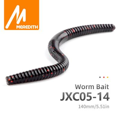 MEREDITH Esca Morbida Verme Noodle 140mm 5.3g 10pz Centrato Pike Bass JXC05