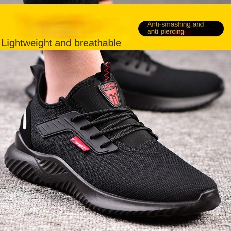 Pracovné poistenie Obuv Pánske oblečenie proti rozbitiu a prepichnutiu Letná priedušná pracovná obuv Bezpečnostná obuv
