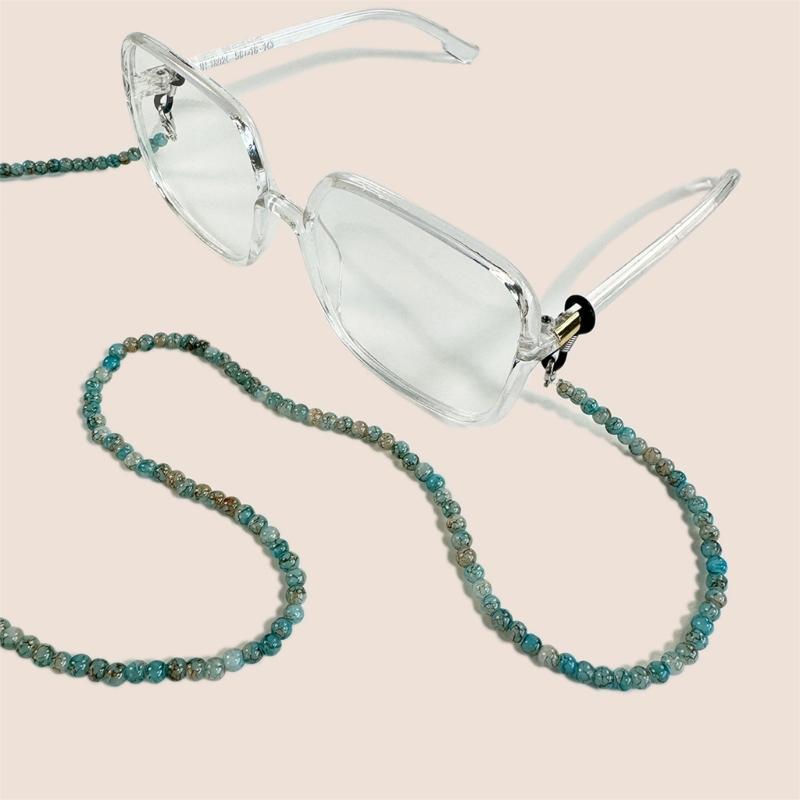 Retro Oriental Eyeglass Chain With Colored Glass Beads Handmade Jewelry Accessory For Work Party Casual