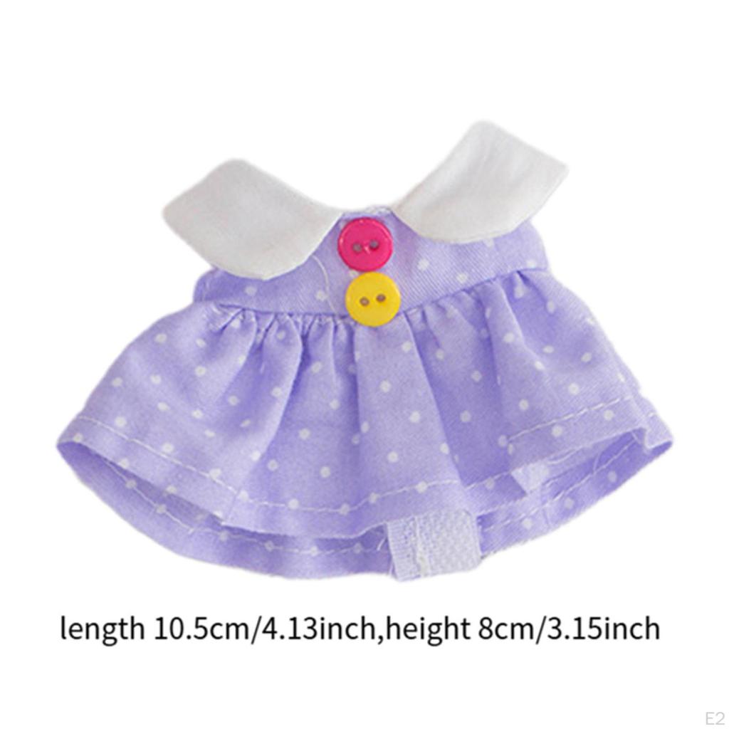17cm Doll Skirt Decoration Soft Stuffed Toy Clothing for Children's Day