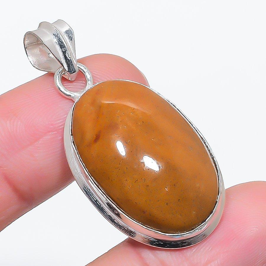 

Natural Ocean Jasper Gemstone 925 Sterling Silver Jewelry Pendant 1.77 A4e36