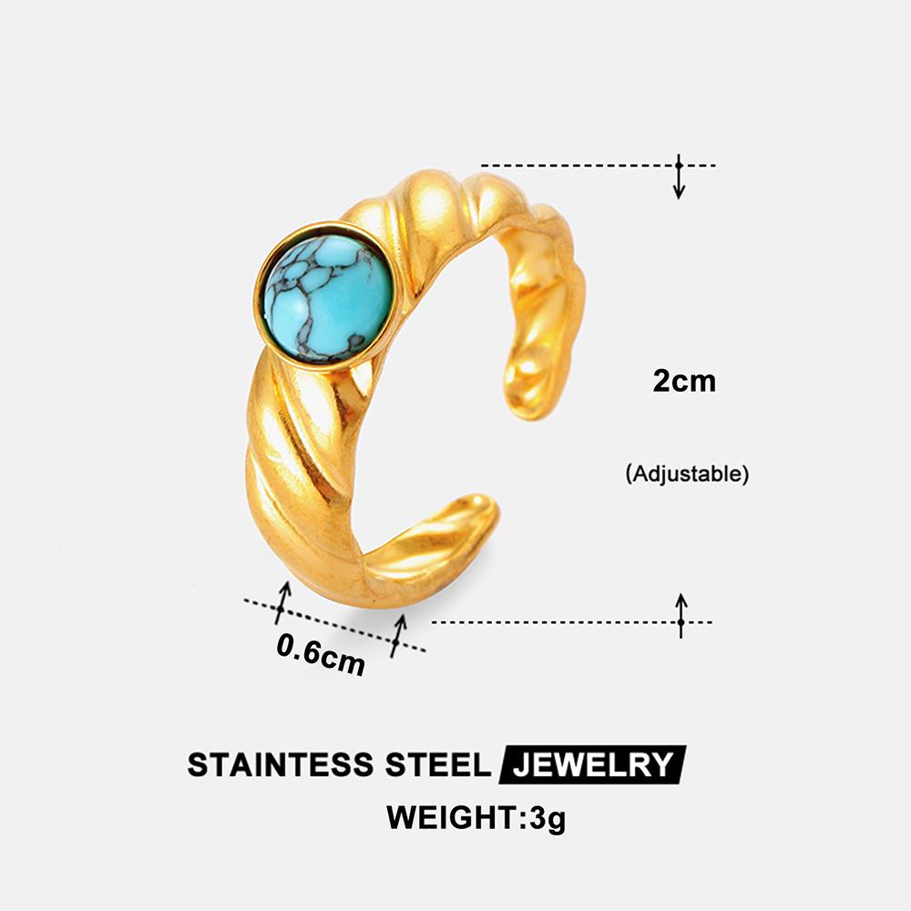 Stylish Cool Twist Open Ring for Women - Minimalist Trendy Design