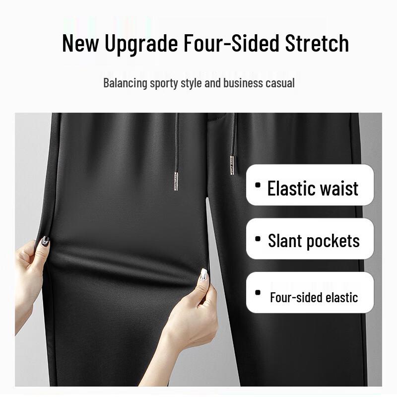 TUCANO Men's Wrinkle-Resistant Casual Straight-Leg Pants