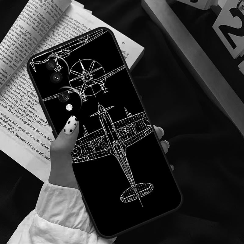 aircraft Airplane fly travel For Honor Magic 8 6 7 Pro Case For Honor X9d X9c X9b X9a X8c X8b 200 400 50 70 90 Lite Win RT