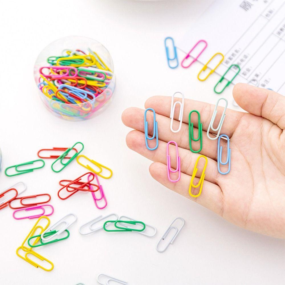 50PCS Zinc Zinc Alloy Metal Paper Clips Creative Binder Clamps File Holder Bookmark Clip  Binding