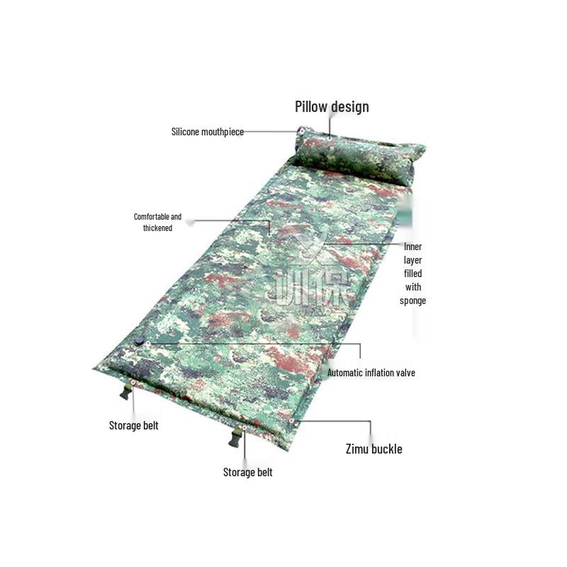 Self-Inflating Camping Sleeping Mat with Pillow
