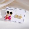 1Set French Vintage Style Long Drop Pendant Earrings Set Decoration